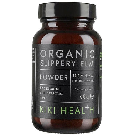 Wiąz czerwony KIKI Health Slippery Elm Powder Organic 45 g - Sklep Witaminki.pl