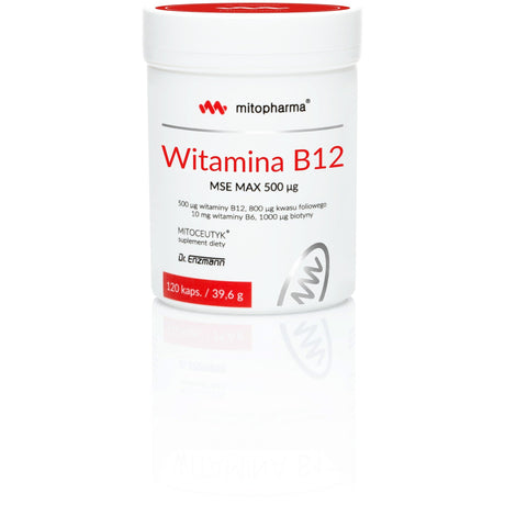 Witamina B12 - Kobalamina Dr. Enzmann MSE Witamina B12 MSE MAX 120 caps - Sklep Witaminki.pl