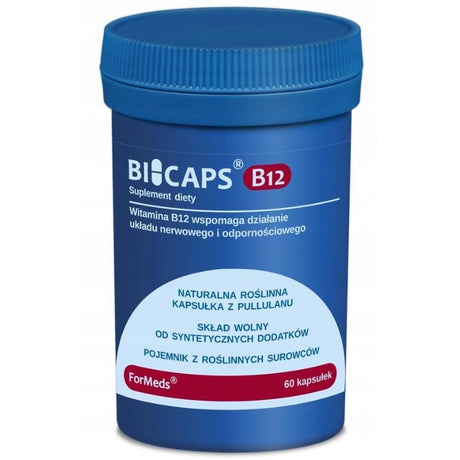 Witamina B12 - Kobalamina ForMeds Bicaps Witamina B12 Metylokobalamina 500µg 60 caps - Sklep Witaminki.pl