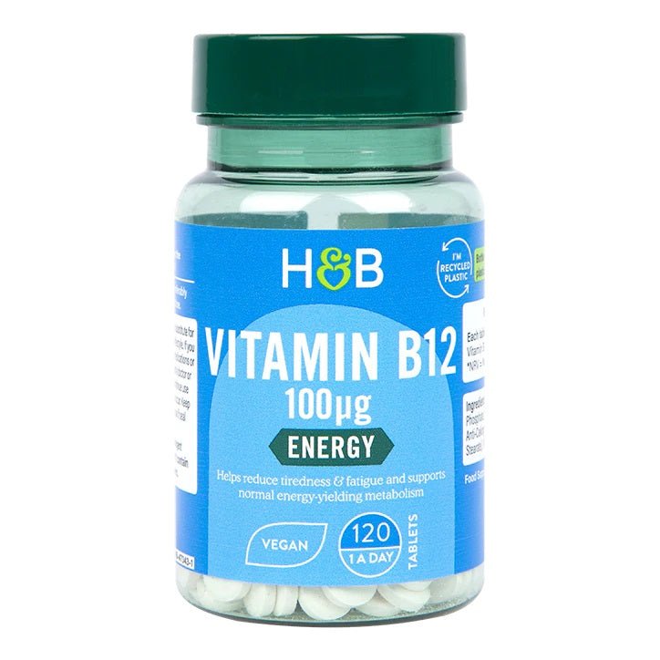 Witamina B12 - Kobalamina Holland & Barrett Vitamin B12 100mcg 120 tabs - Sklep Witaminki.pl