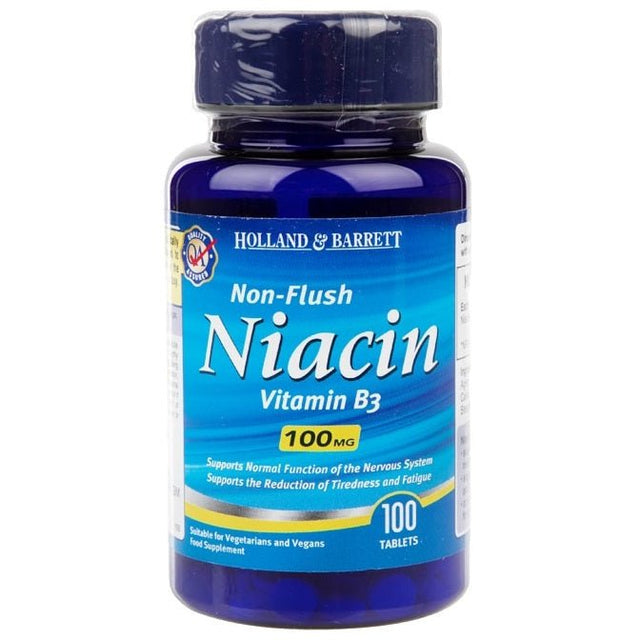 Witamina B3 - Niacyna Holland & Barrett Non-Flush Niacin 100 mg 100 tablets - Sklep Witaminki.pl
