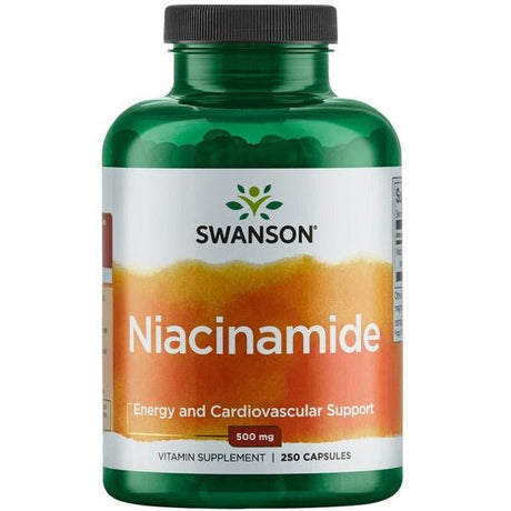 Witamina B3 - Niacyna Swanson Niacinamide 500 mg 250 caps - Sklep Witaminki.pl