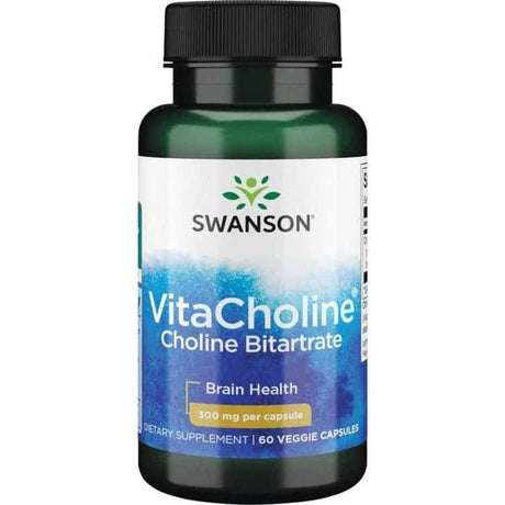 Witamina B4 - Cholina Swanson VitaCholine Choline Bitartrate 300 mg 60 vcaps - Sklep Witaminki.pl
