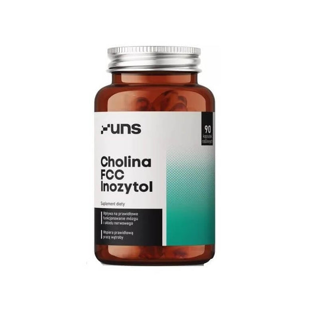 Witamina B4 - Cholina UNS Supplements Cholina FCC + Inozytol 90 caps - Sklep Witaminki.pl