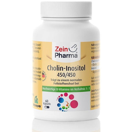 Witamina B4 - Cholina Zein Pharma Choline-Inositol 450/450mg 60 caps - Sklep Witaminki.pl