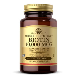 Witamina B7 - Biotyna Solgar Biotin 10000 mcg 60 vcaps - Sklep Witaminki.pl