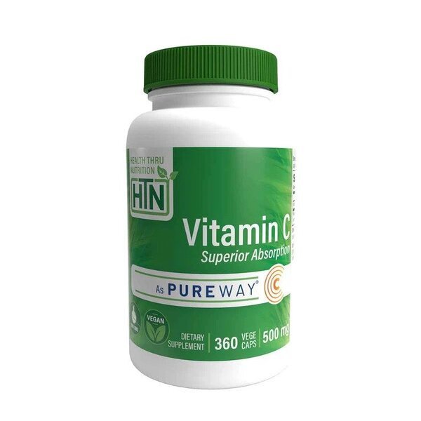 Witamina C Health Thru Nutrition Vitamin C 500mg 360 vcaps - Sklep Witaminki.pl