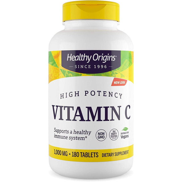 Witamina C Healthy Origins Vitamin C 1000 mg Tablets 180 tabs - Sklep Witaminki.pl