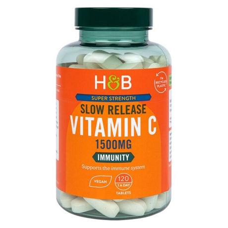 Witamina C Holland & Barrett Super Strength Slow Release Vitamin C 1500mg 120 vegan tabs - Sklep Witaminki.pl