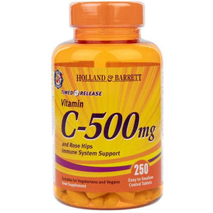 Witamina C Holland & Barrett Vitamin C Timed Release with Bioflavonoids 500mg 250 tablets - Sklep Witaminki.pl