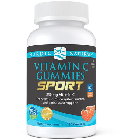 Witamina C Nordic Naturals Vitamin C Gummies Sport 120 gummies Mandarynka - Sklep Witaminki.pl