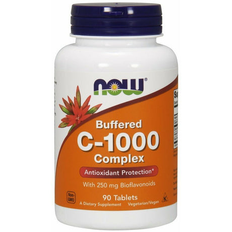 Witamina C NOW Foods Vitamin C-1000 Complex Buffered with 250 mg Bioflavonoids 90 tabs - Sklep Witaminki.pl