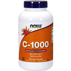 Witamina C NOW Foods Vitamin C-1000 with 100 mg Bioflavonids 250 vcaps - Sklep Witaminki.pl