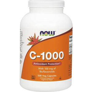 Witamina C NOW Foods Vitamin C-1000 with 100 mg Bioflavonids 500 vcaps - Sklep Witaminki.pl