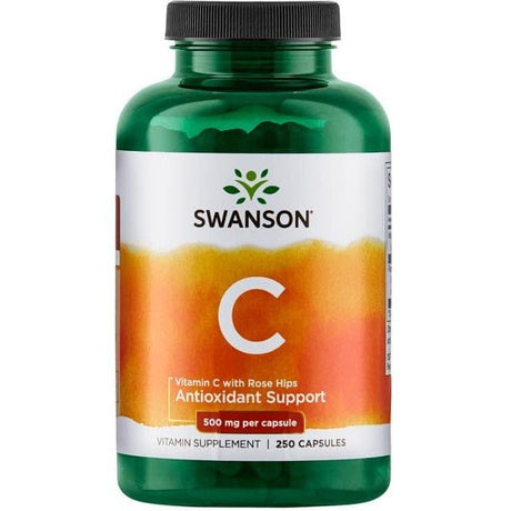 Witamina C Swanson Vitamin C-500 with Rose Hips 250 caps - Sklep Witaminki.pl