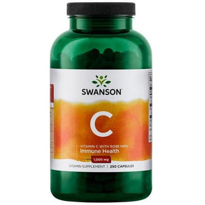 Witamina C Swanson Vitamin C with Rose Hips 1000 mg 250 caps Kapsułki - Sklep Witaminki.pl