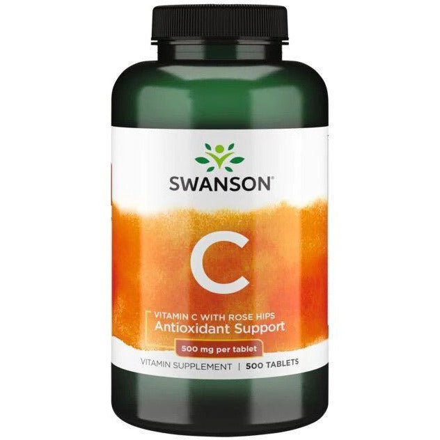 Witamina C Swanson Vitamin C with Rose Hips 500 mg 500 tabs - Sklep Witaminki.pl