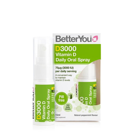 Witamina D3 BetterYou D3000 Vitamin D Daily Oral Spray 15 ml - Sklep Witaminki.pl