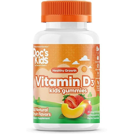 Witamina D3 dla Dzieci Doctor's BEST Vitamin D3 Kid's Gummies Fruit Flavours 60 gummies - Sklep Witaminki.pl