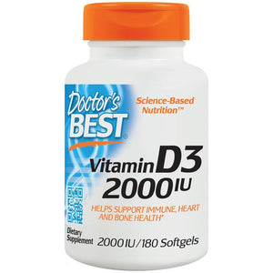 Witamina D3 Doctor's BEST Vitamin D3 2000 IU 180 softgels - Sklep Witaminki.pl