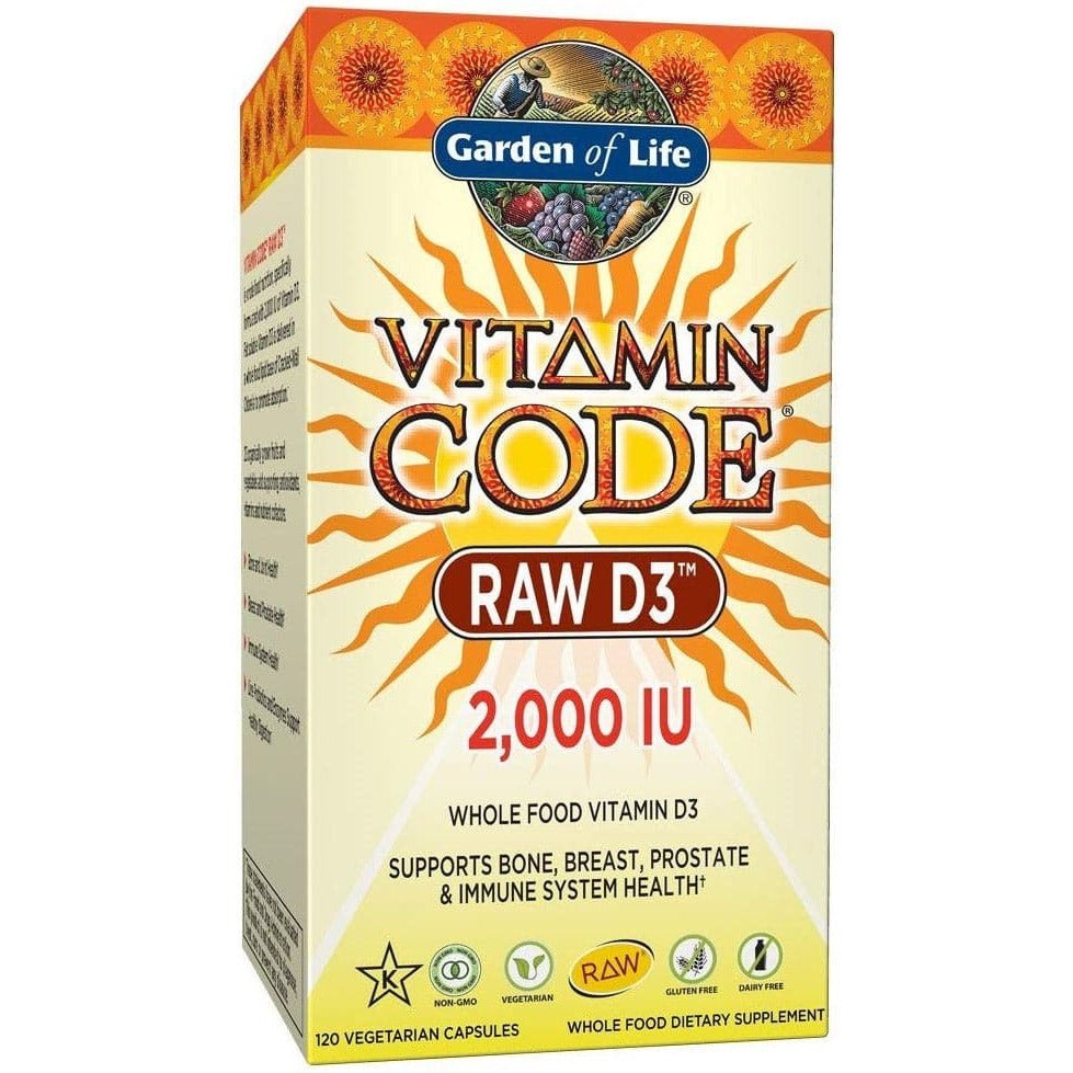 Witamina D3 Garden of Life Vitamin Code RAW D3 2000 IU 120 vcaps - Sklep Witaminki.pl