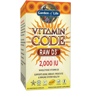 Witamina D3 Garden of Life Vitamin Code RAW D3 2000 IU 60 vcaps - Sklep Witaminki.pl