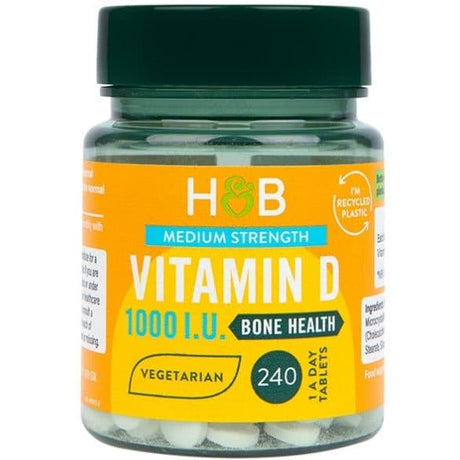 Witamina D3 Holland & Barrett Vitamin D 25mcg 240 tabs - Sklep Witaminki.pl