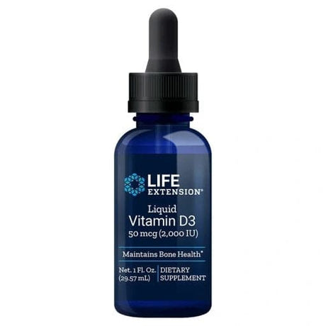 Witamina D3 Life Extension Liquid Vitamin D3 50mcg 29 ml Unflavored - Sklep Witaminki.pl