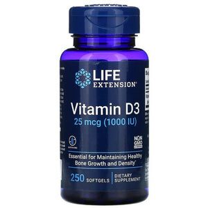 Witamina D3 Life Extension Vitamin D3 1000IU 250 softgels - Sklep Witaminki.pl