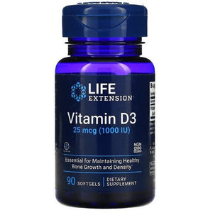 Witamina D3 Life Extension Vitamin D3 1000IU 90 softgels - Sklep Witaminki.pl