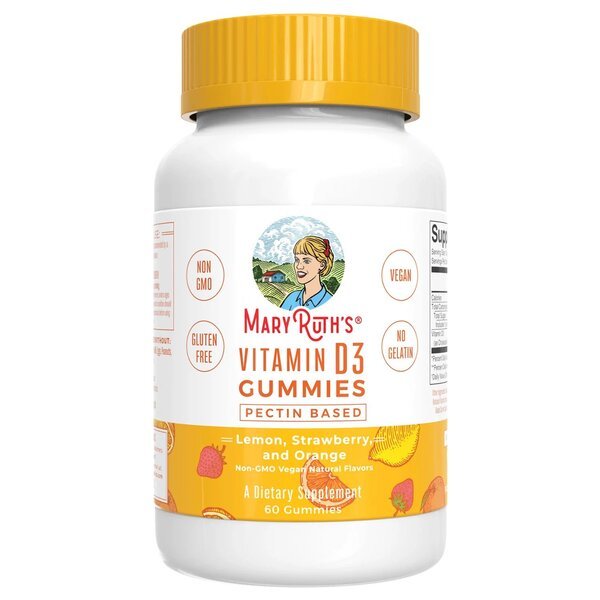 Witamina D3 MaryRuth Organics Vitamin D3 Gummies Lemon Strawberry Orange 60 gummies - Sklep Witaminki.pl