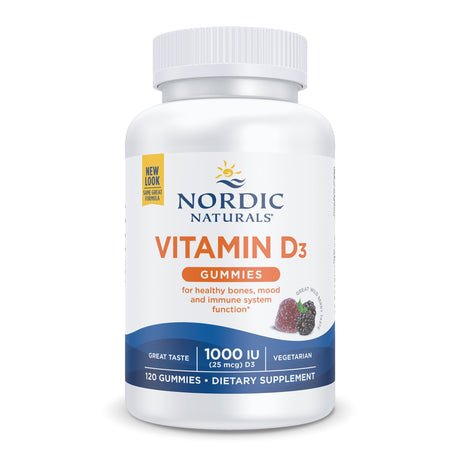 Witamina D3 Nordic Naturals Vitamin D3 Gummies 120 gummies Owoce Leśne - Sklep Witaminki.pl