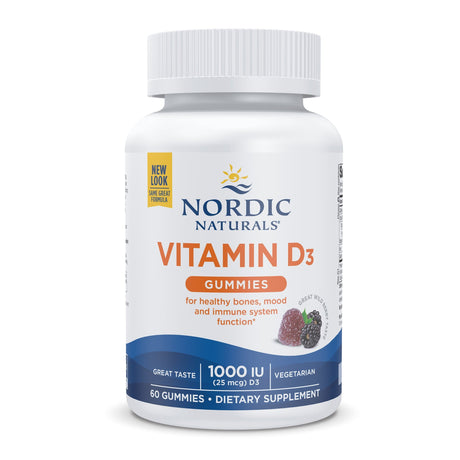 Witamina D3 Nordic Naturals Vitamin D3 Gummies 60 gummies Owoce Leśne - Sklep Witaminki.pl