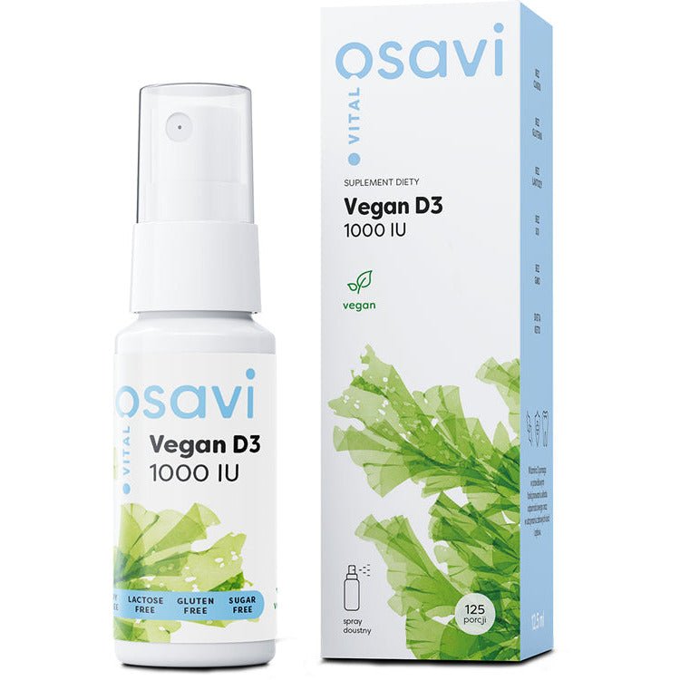 Witamina D3 Osavi Vegan D3 Spray Doustny 1000IU 12.5 ml - Sklep Witaminki.pl