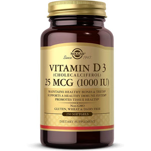 Witamina D3 Solgar Vitamin D3 1000 IU Softgels 250 softgels - Sklep Witaminki.pl