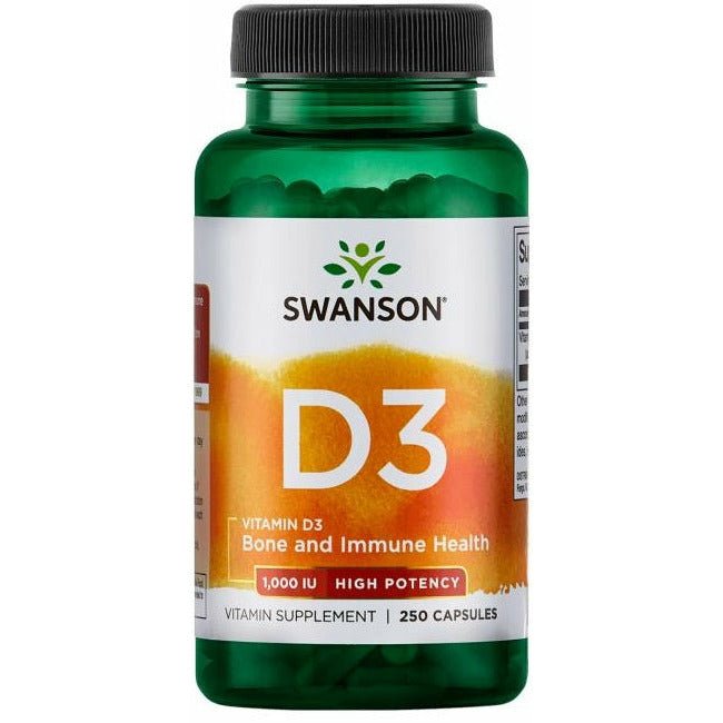 Witamina D3 Swanson Vitamin D3 1000 IU 250 caps - Sklep Witaminki.pl