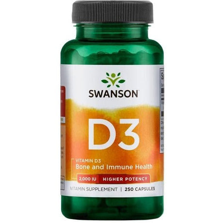 Witamina D3 Swanson Vitamin D3 2000 IU 250 caps - Sklep Witaminki.pl