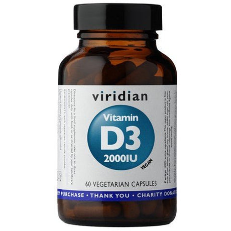 Witamina D3 Viridian Vitamin D3 2000IU (Vegan) 60 caps - Sklep Witaminki.pl