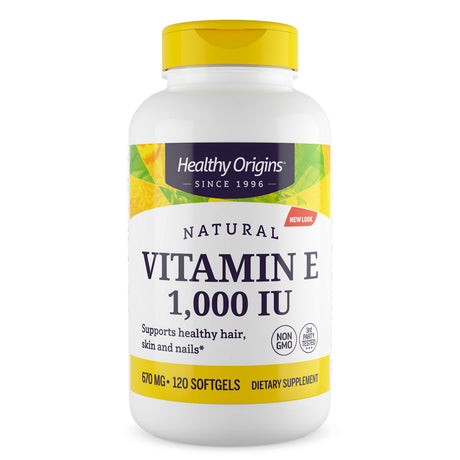 Witamina E Healthy Origins Vitamin E 1000 IU 120 softgels - Sklep Witaminki.pl