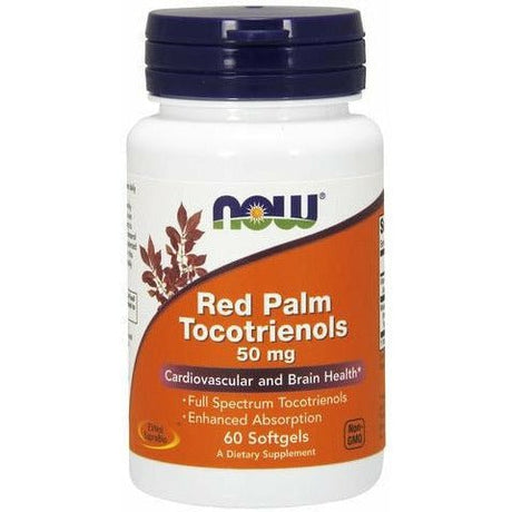 Witamina E NOW Foods Red Palm Tocotrienols 50 mg 60 softgels - Sklep Witaminki.pl