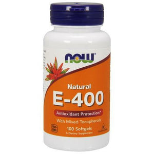 Witamina E NOW Foods Vitamin E-400 Natural (Mixed Tocopherols) 100 softgels - Sklep Witaminki.pl