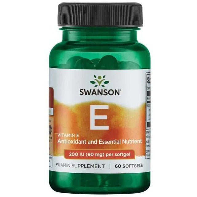 Witamina E Swanson Vitamin E 200 IU 60 softgels - Sklep Witaminki.pl