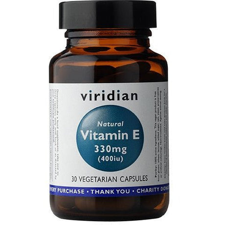 Witamina E Viridian Natural Vitamin E 330mg (400IU) 30 caps - Sklep Witaminki.pl