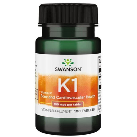 Witamina K1 Swanson Vitamin K1 100 mcg 100 tabs - Sklep Witaminki.pl