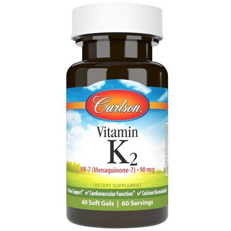Witamina K2 Carlson Labs Vitamin K2 MK-7 90mcg 60 softgels - Sklep Witaminki.pl