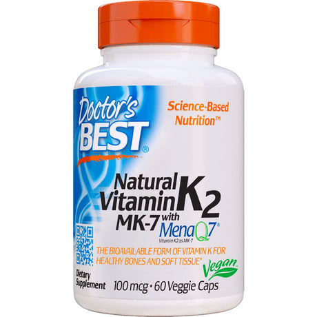 Witamina K2 Doctor's BEST Vitamin K2 MK-7 100 mcg 60 vcaps - Sklep Witaminki.pl