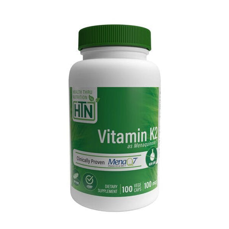 Witamina K2 Health Thru Nutrition Vitamin K2 100mcg 100 vcaps - Sklep Witaminki.pl