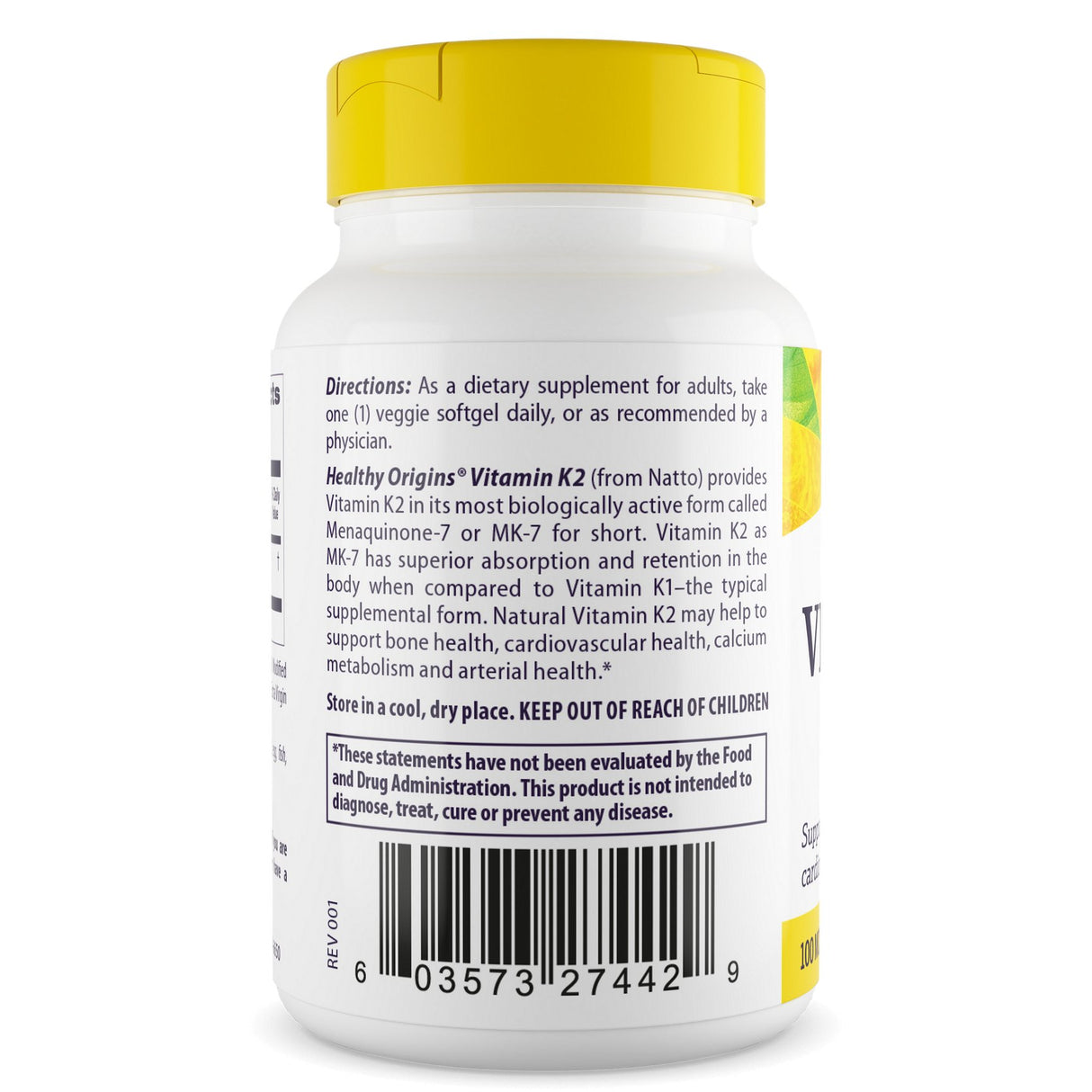 Witamina K2 Healthy Origins Vitamin K2 MK-7 100 mcg 60 softgels - Sklep Witaminki.pl