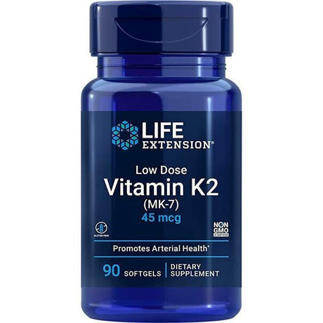 Witamina K2 Life Extension Low Dose Vitamin K2 (MK-7) 45 mcg 90 softgels - Sklep Witaminki.pl