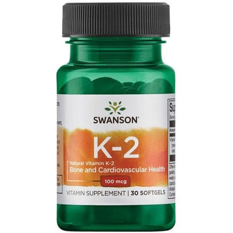 Witamina K2 Swanson Vitamin K-2 100 mcg 30 softgels - Sklep Witaminki.pl